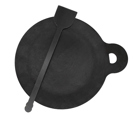 Iron Dosa Tawa | Pizza Pan | Roti Tawa with Turner Ladle 28 cms | 1.43 Kgs | Induction Compatible