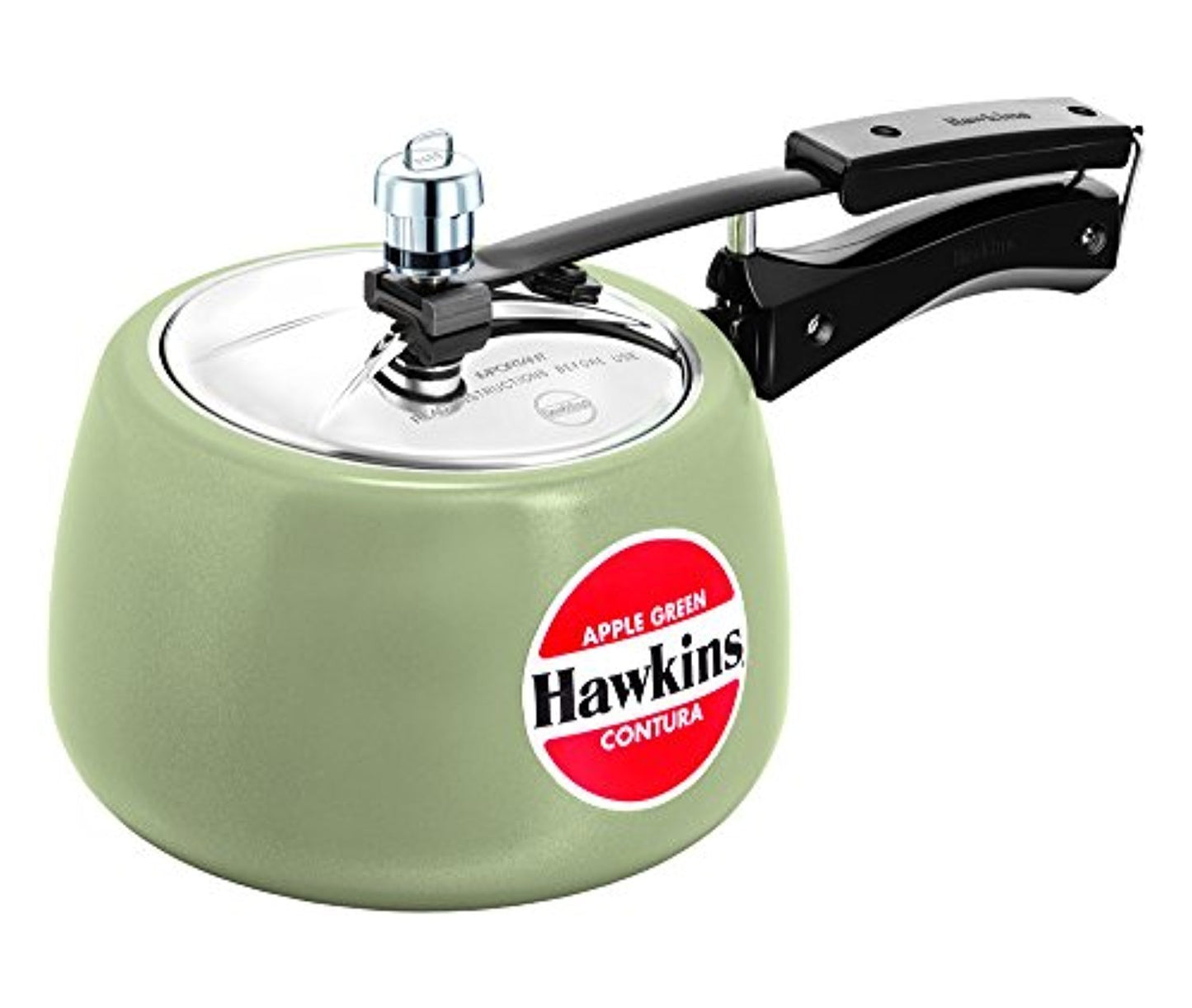 Hawkins Ceramic- Coated Contura 3 Litres Green Apple Aluminium Inner Lid Pressure Cooker - CAG30