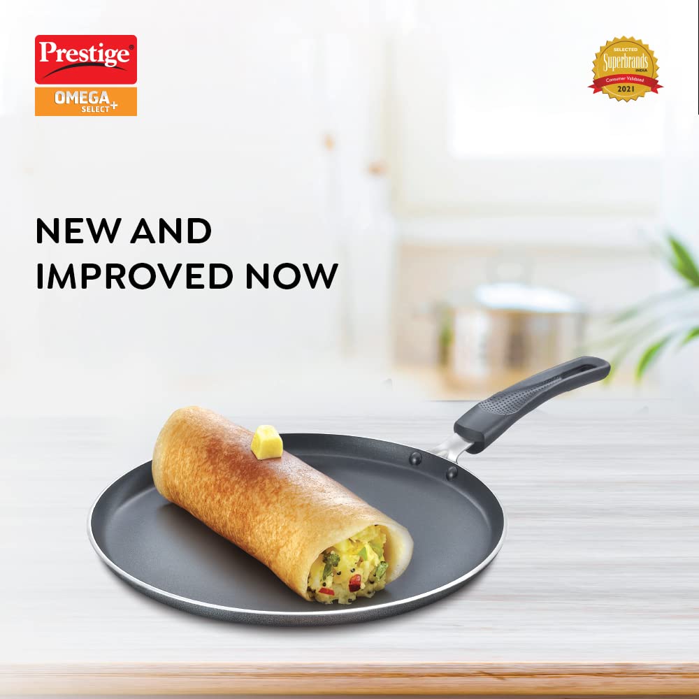 Prestige Omega Select plus Aluminium Non-Stick Omni Tawa, 250 cms - 30709