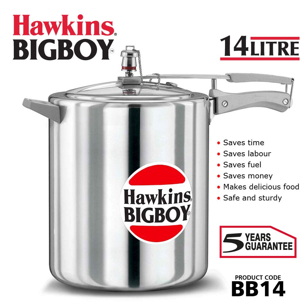 Hawkins Big Boy Aluminium Inner Lid Pressure Cooker 14 Litres - BB14