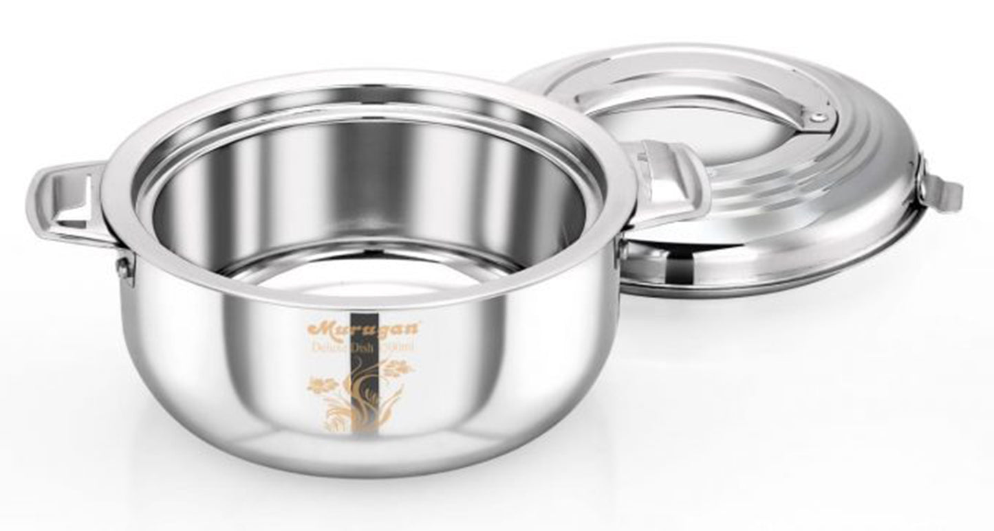 Murugan Stainless Steel Deluxe Dish Hot Box | Casserole