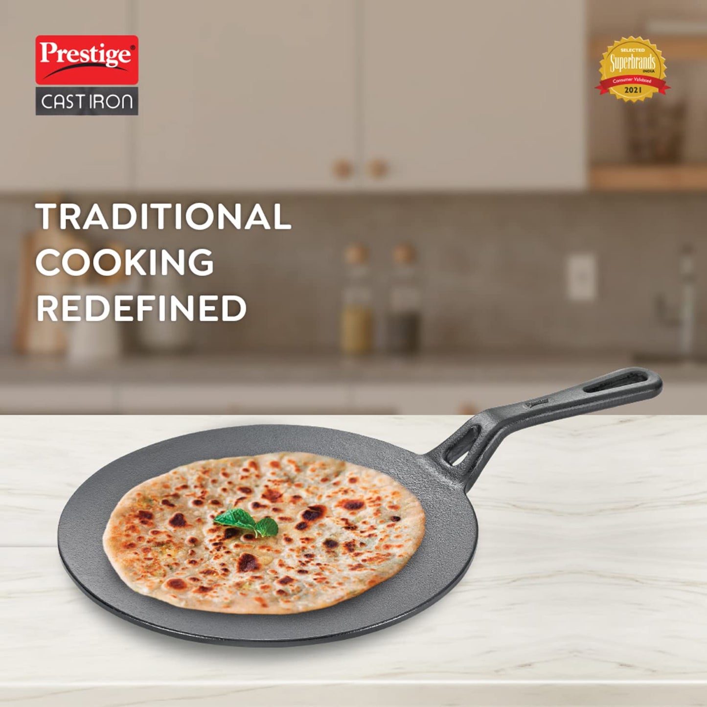 Pigeon Cast Iron Concave Tawa 250mm - 14725
