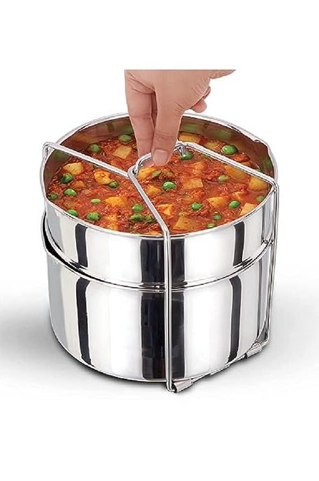 Hawkins Stainless Steel Two-Dish Set | Cooker Separator - SDS 3