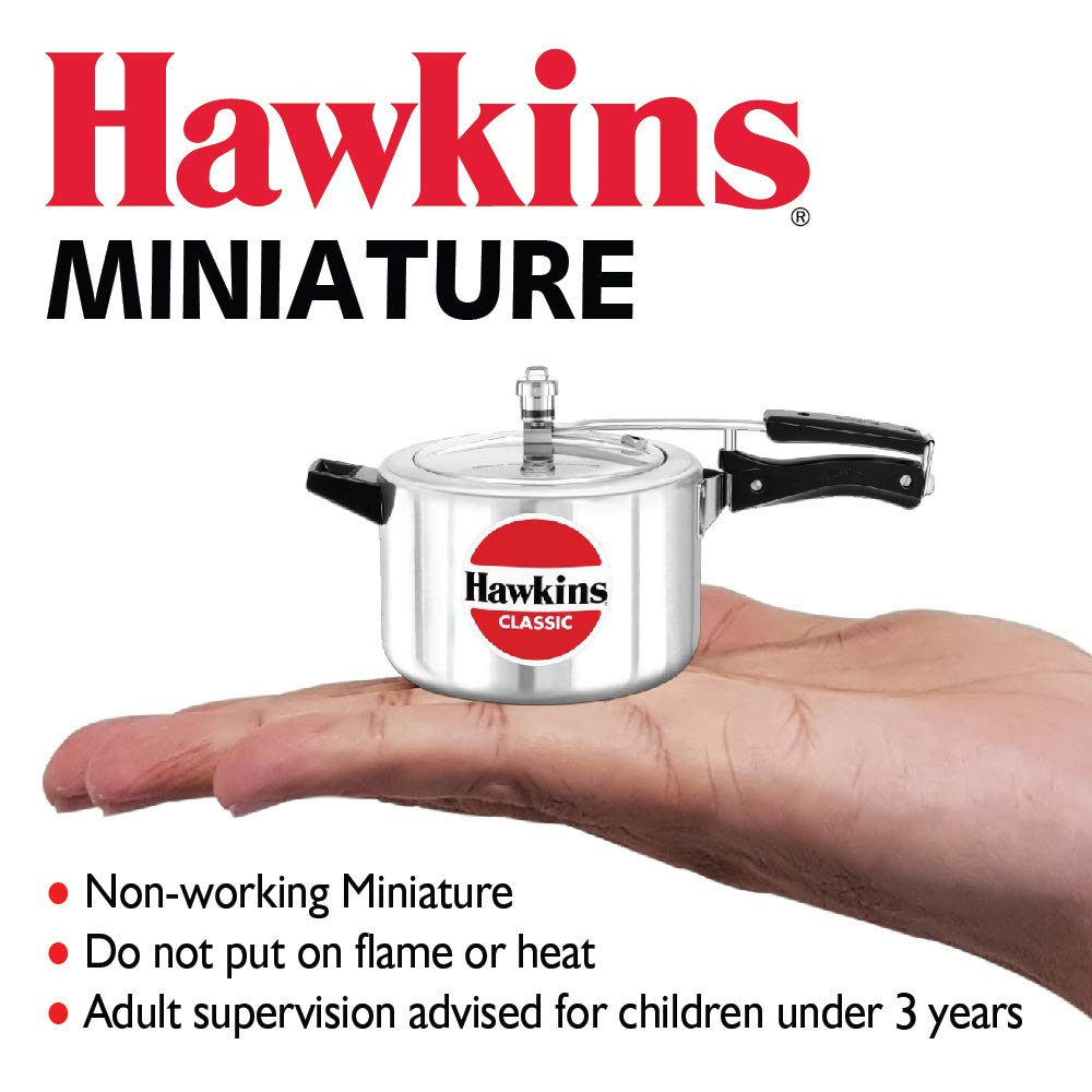 Hawkins Miniature Cooker, Toy Cooker for Kids, Mini Cooker, Small Cooker for Kids, Silver (MIN)