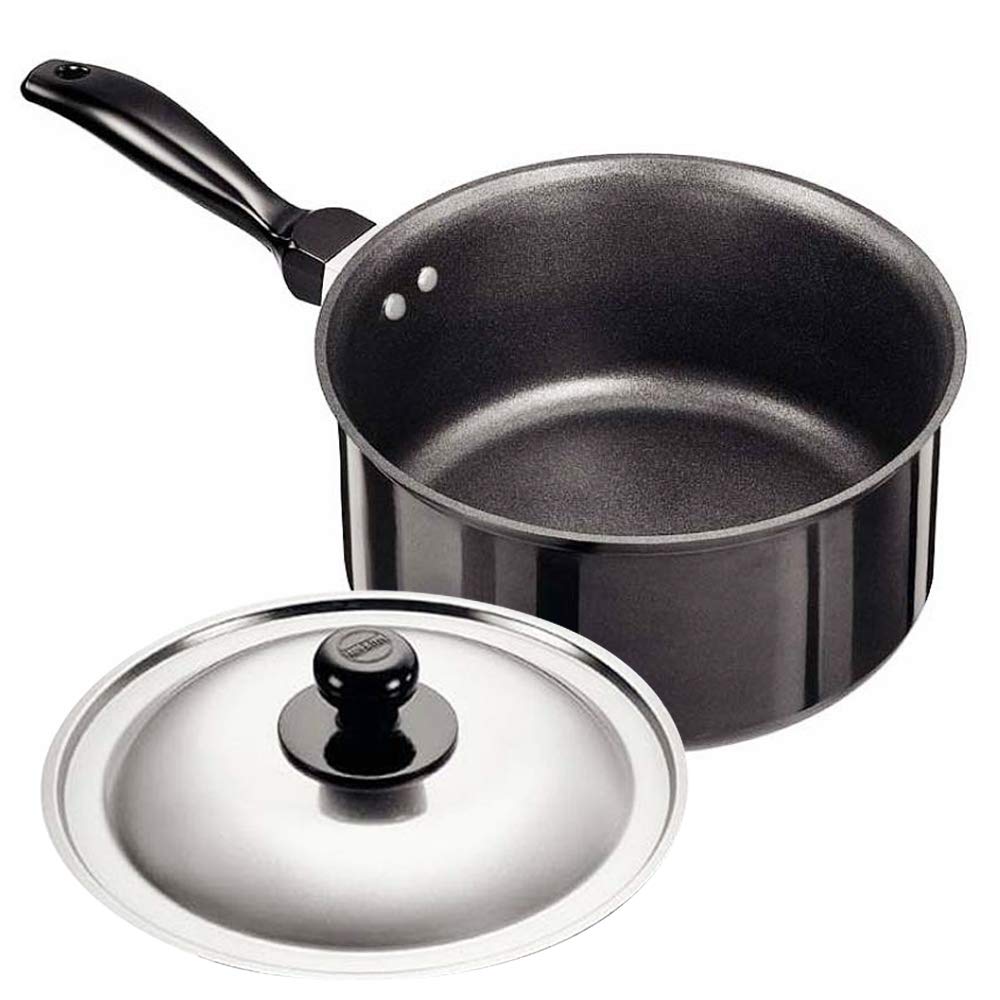 Hawkins Futura Non-stick Sauce Pan With Stainless Steel Lid 3 Litres | 20cm, 3.25mm- NS 30S