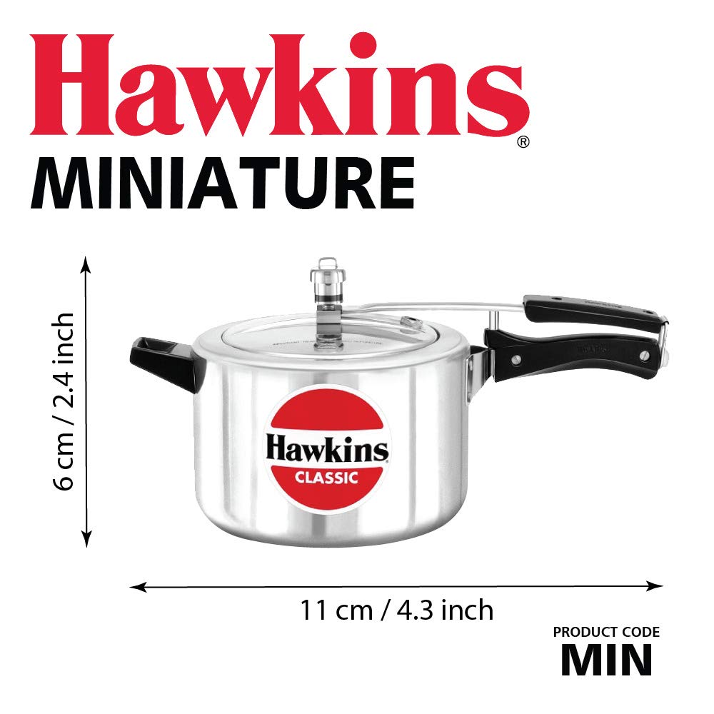 Hawkins Miniature Cooker, Toy Cooker for Kids, Mini Cooker, Small Cooker for Kids, Silver (MIN)