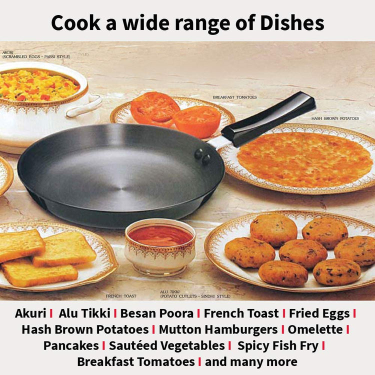 Hawkins Futura Hard Anodised Fry Pan With 25 cms | 4.06mm, Induction Base - IAF 25
