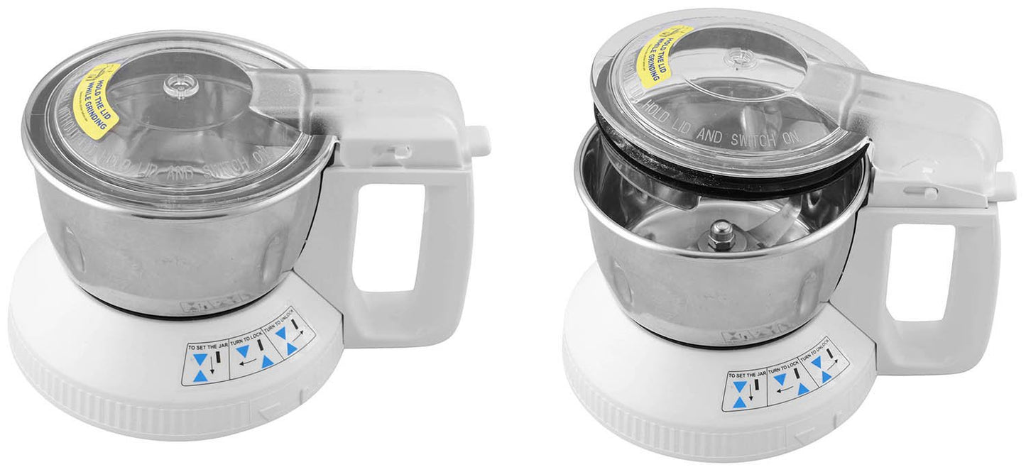 Panasonic MX-AC 220 Super Mixer Grinder, 550 Watts, 2 Jars