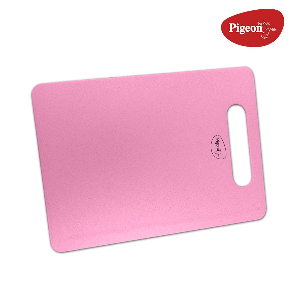 Pigeon Strong Polycarbonate Chopping Cutting Board with Handle (Pink) - 14744