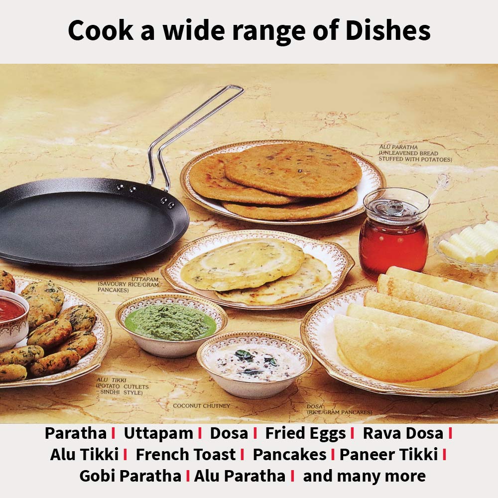 Hawkins Futura Non-stick Flat Tava 30cms, 4.88mm - NFT 30