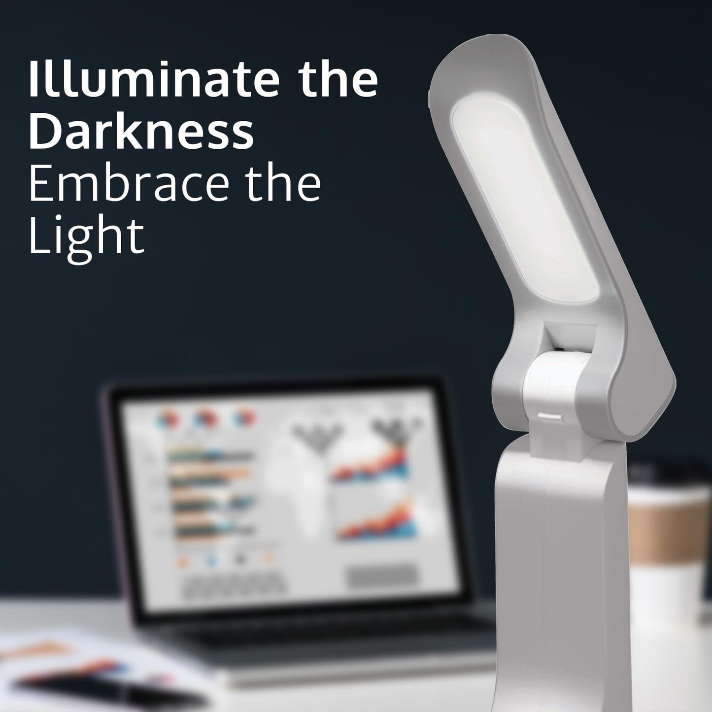 Pigeon Shine 2 in 1 Desk and Torch Emergency Lamp with 1200 mAh and 8 Hours Backup - 14188