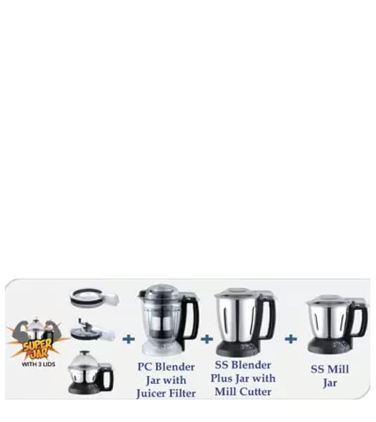 Panasonic MX-AE 475 Mixer Grinder 750 Watts 4 Jars - Black