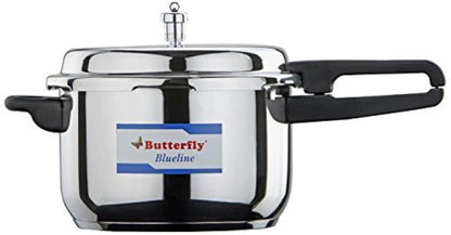 Butterfly Blueline Stainless Steel Pressure Cooker | Outer Lid | Induction Base