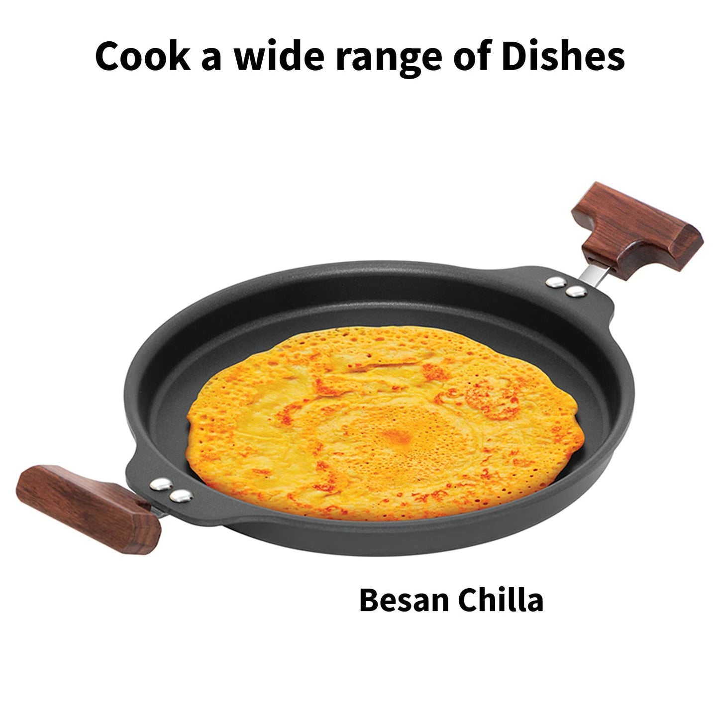 Hawkins Futura Non-Stick Uttappam Pan With Glass Lid -NUP 24G