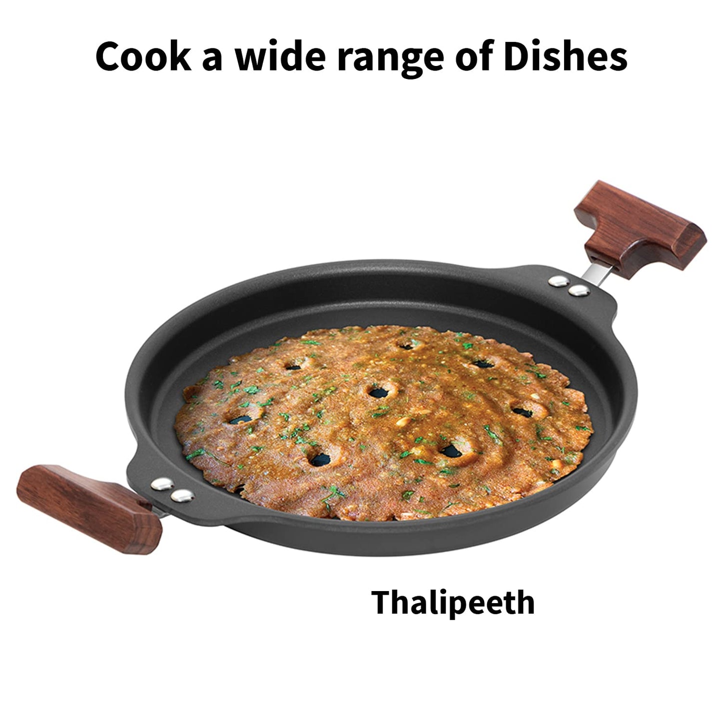 Hawkins Futura Non-Stick Uttappam Pan With Glass Lid -NUP 24G