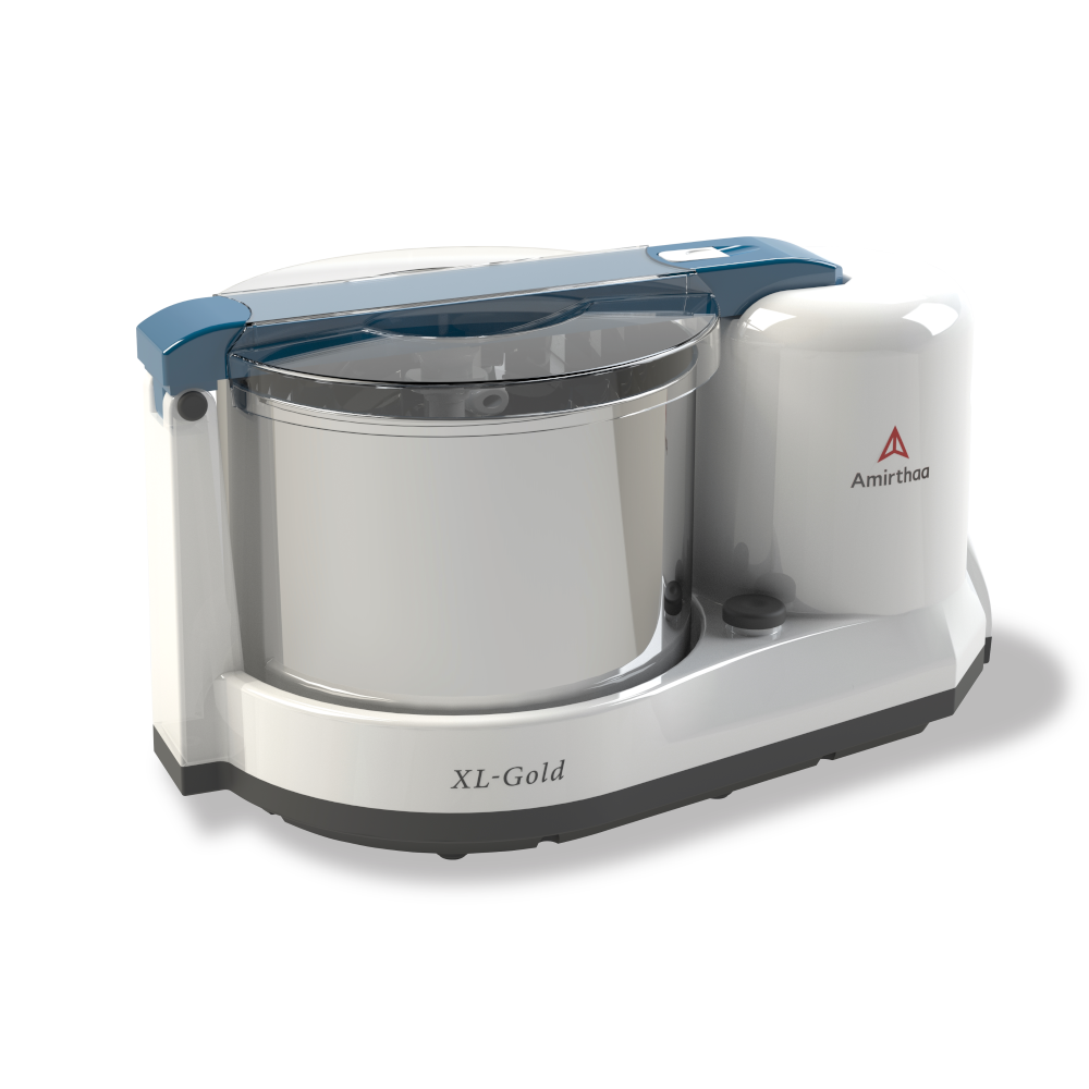 Amirthaa XL Gold 2.5 Litres Table Top Wet Grinder (Blue)