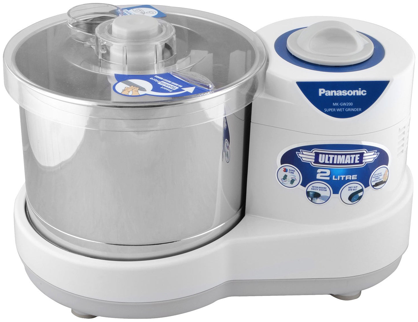 Panasonic MK-GW200 240W Tabletop Wet Grinder - White