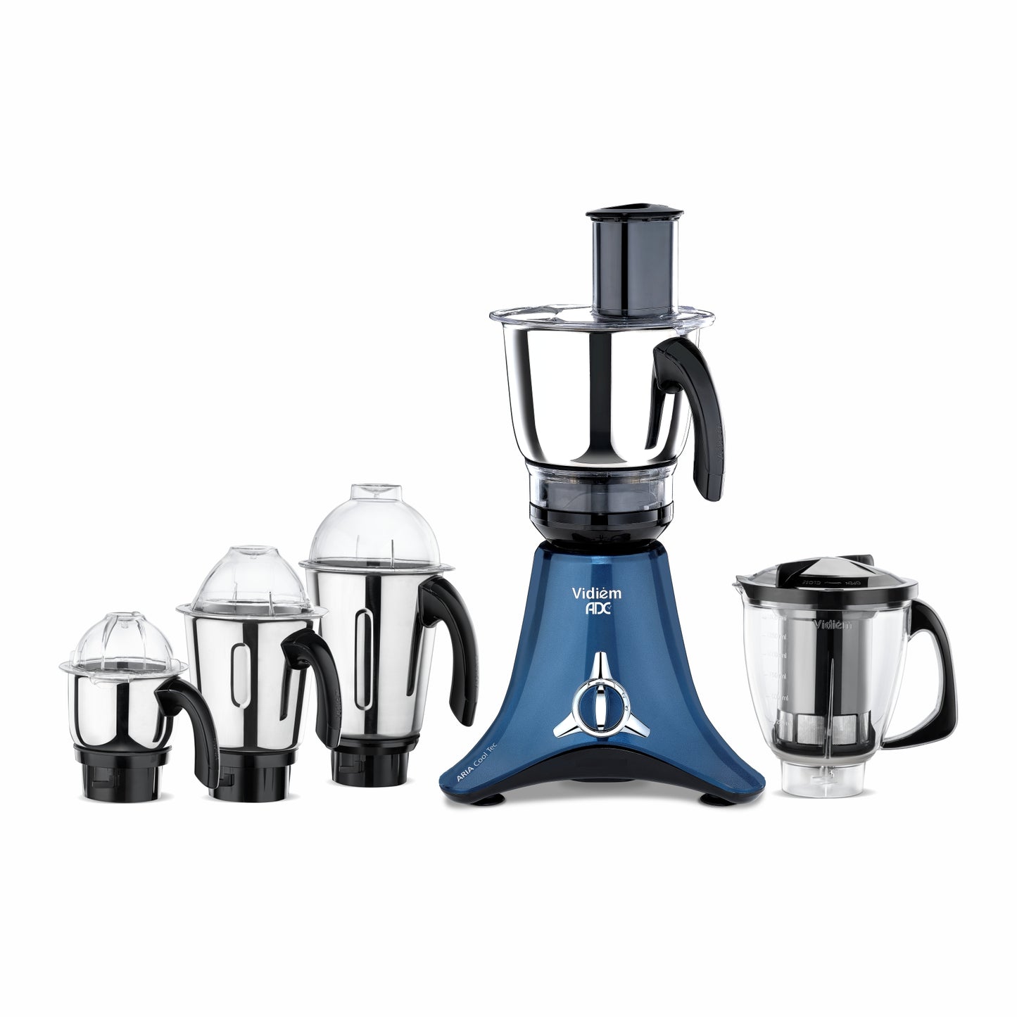 Vidiem ADC 750 watts with 5 Jar in-1 Juicer Mixer Grinder | 5 Leakproof Jars with self-lock,for Wet and Dry Spices,Chutneys and Curries | 5 Year Warranty