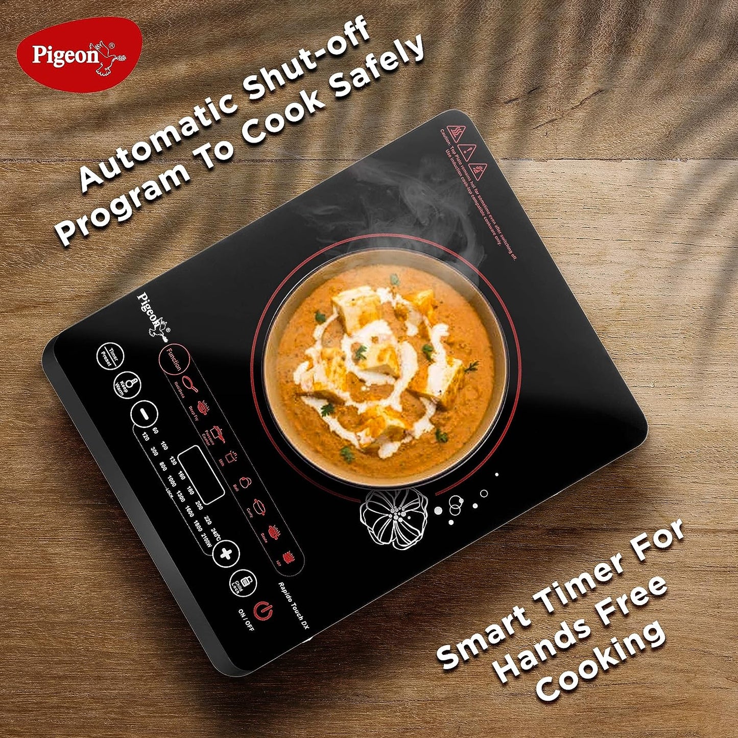 Pigeon Rapido Touch DX 2100 Watts Induction Cooktop - 659-M