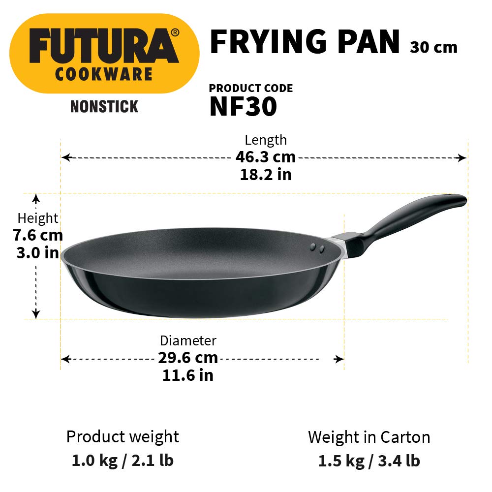 Hawkins Futura Non-stick Fry Pan 30cms, 3.25mm - NF 30