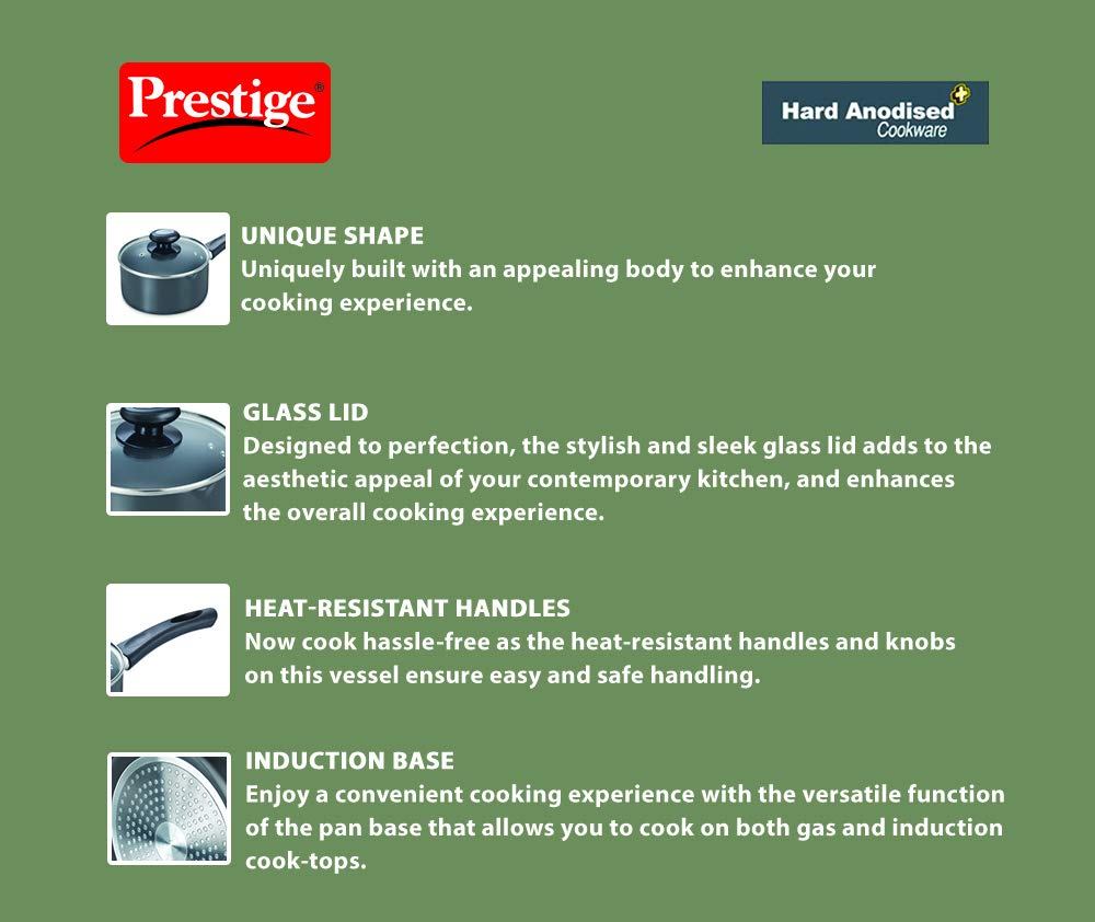 Prestige Hard Anodised Milk Pan 18cms | 2.25 Litres - 30967