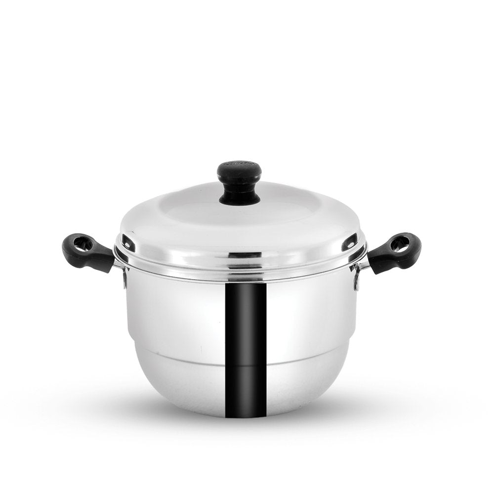 Pigeon Hot-16 Stainless Steel Idly Cooker Pot | Idli Pot With Steamer Plate - 50094