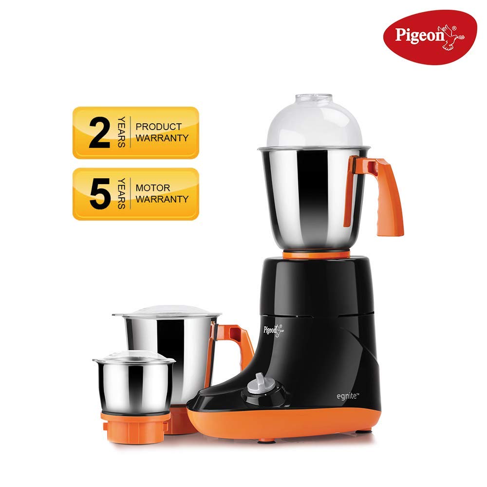 Pigeon Egnite 3 Jars 750 Watts Mixer Grinder - 12204