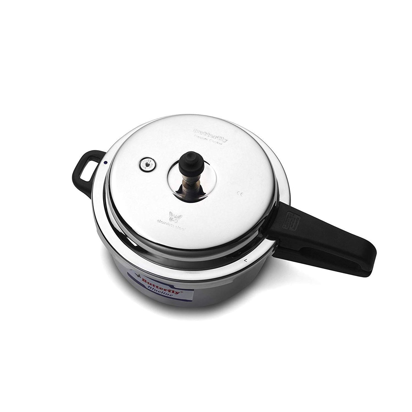 Butterfly Blueline Stainless Steel Pressure Cooker | Outer Lid | Induction Base