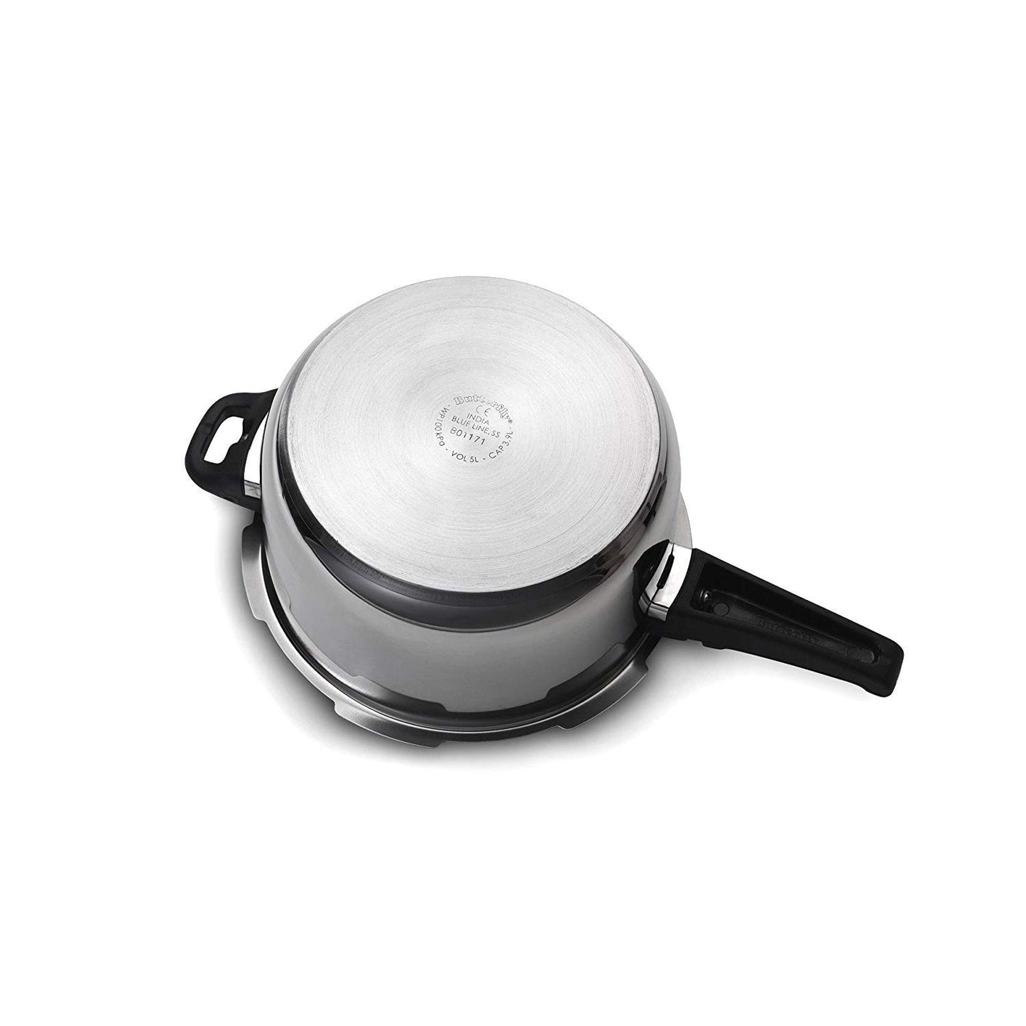 Butterfly Blueline Stainless Steel Pressure Cooker | Outer Lid | Induction Base