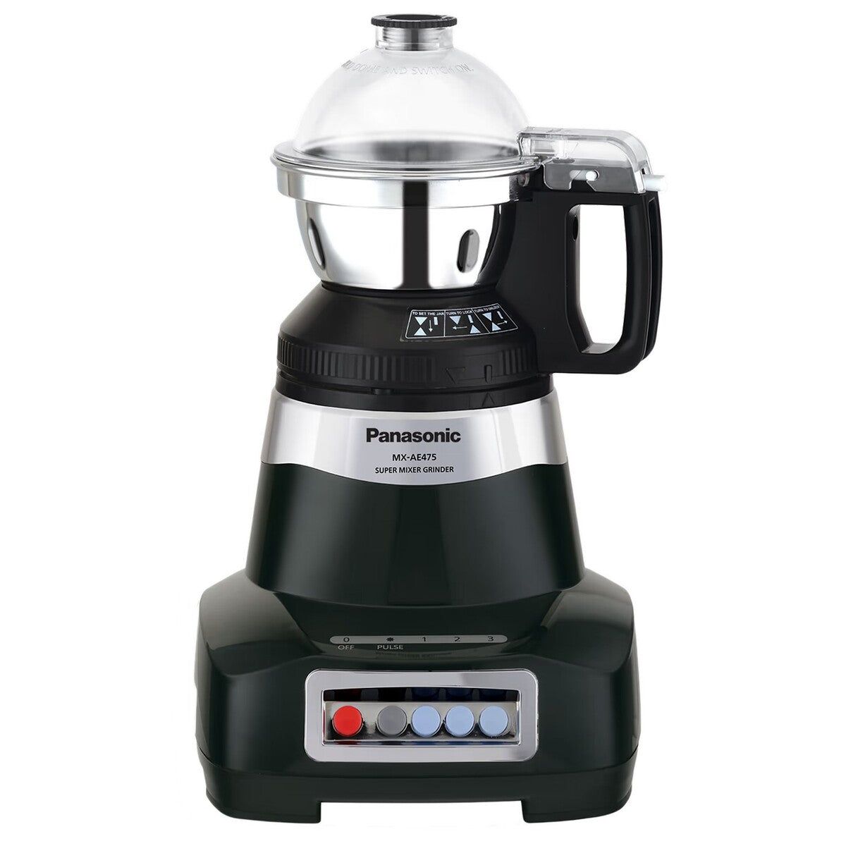 Panasonic MX-AE 475 Mixer Grinder 750 Watts 4 Jars - Black