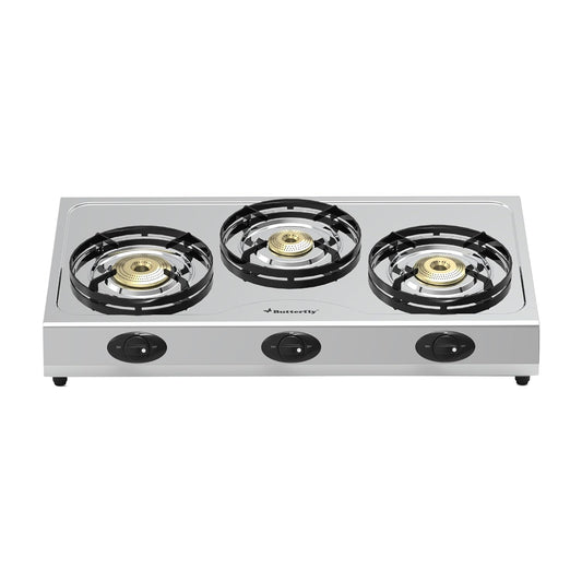 Butterfly Bolt Shakti 3 Burner Stainless Steel LPG Gas Stove