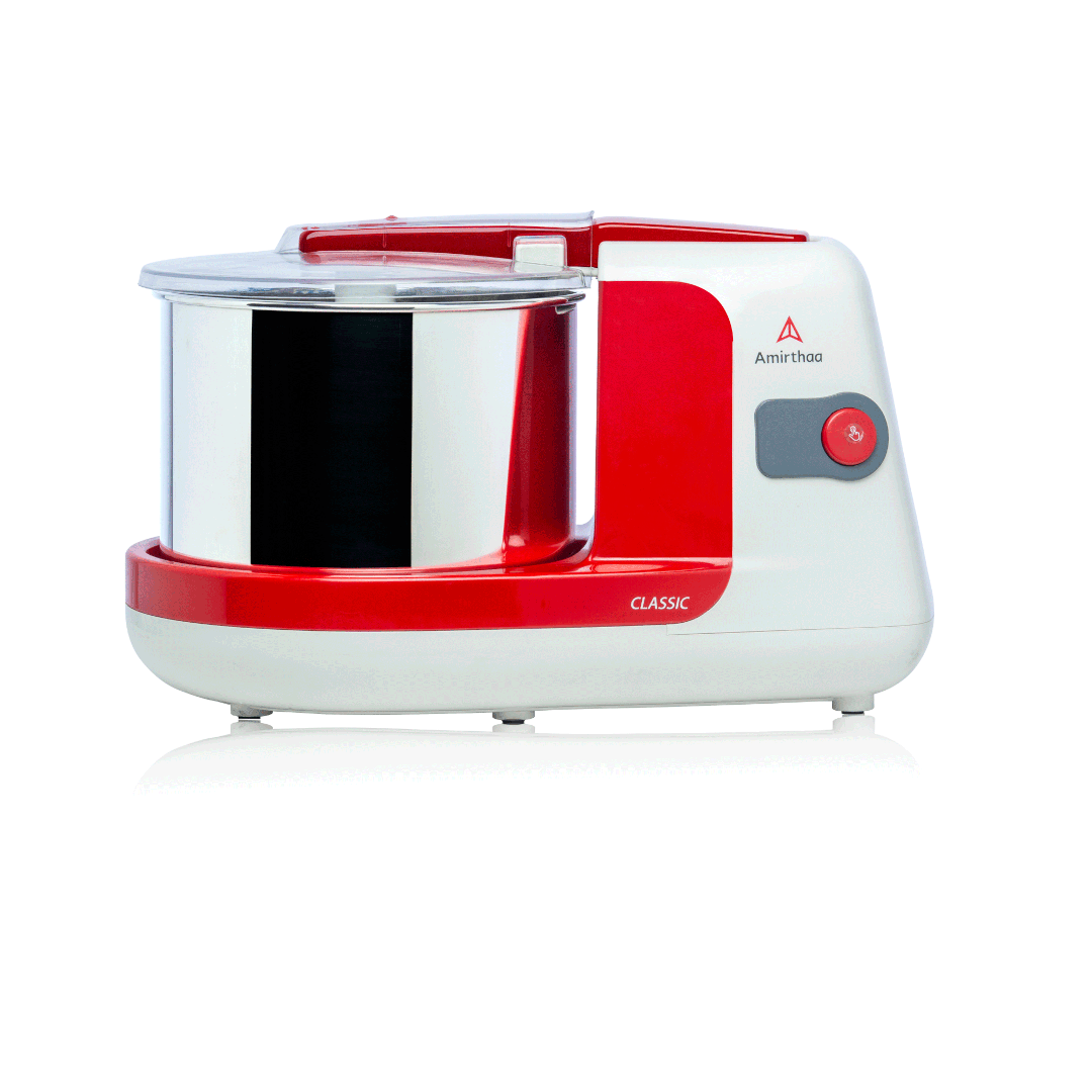 Amirthaa Classic 2.5 Litre Table Top Wet Grinder (Red)