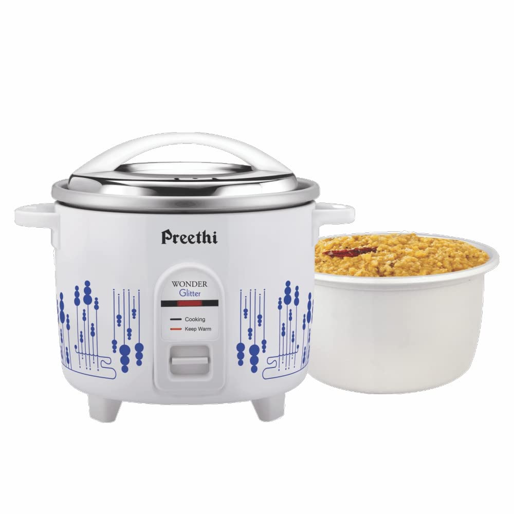 Preethi Glitter Electric Cooker 1.8 Liters with Double Pan RC 325 ekitchen.in