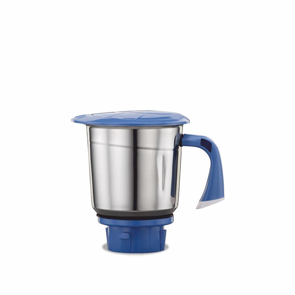Preethi Blue Leaf Silver Mixer Grinder 600 Watt with 4 Jars (White) - MG 149