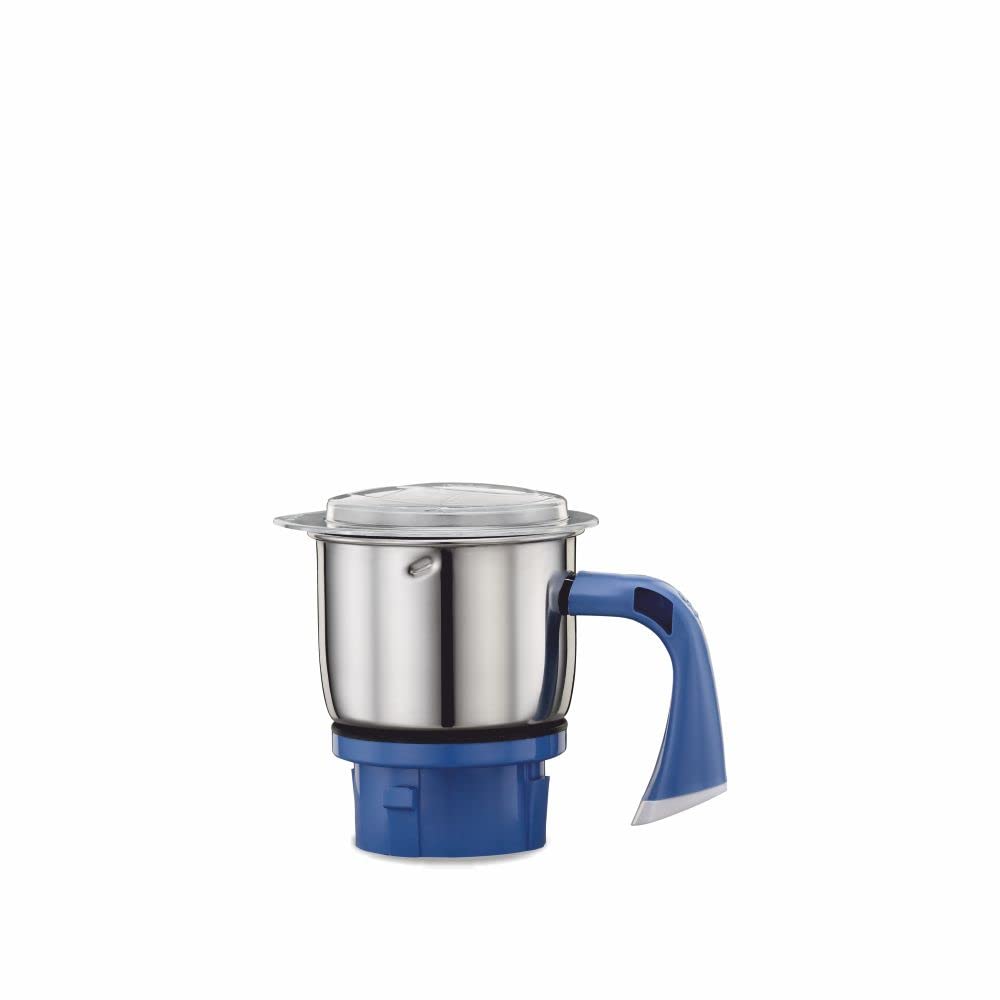 Preethi Blue Leaf Silver Mixer Grinder 600 Watt with 4 Jars (White) - MG 149