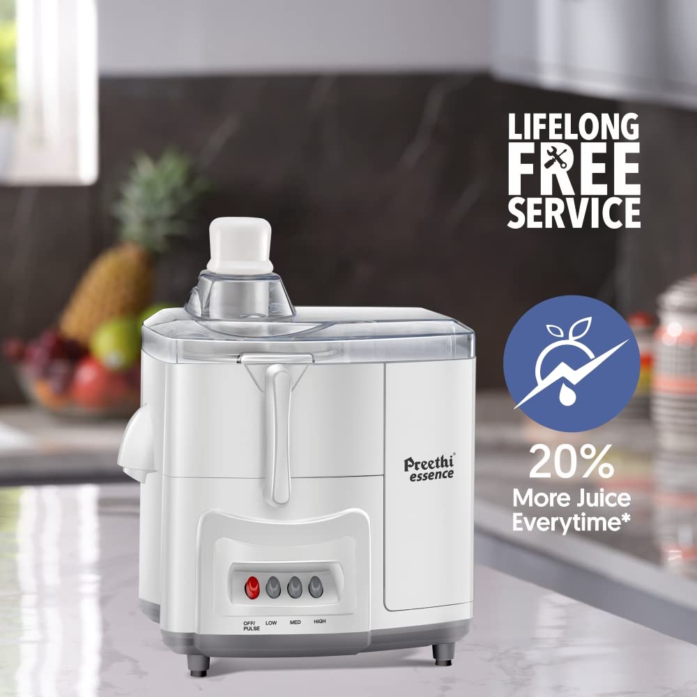 Preethi Essence CJ 101 600-Watt Juicer (White)