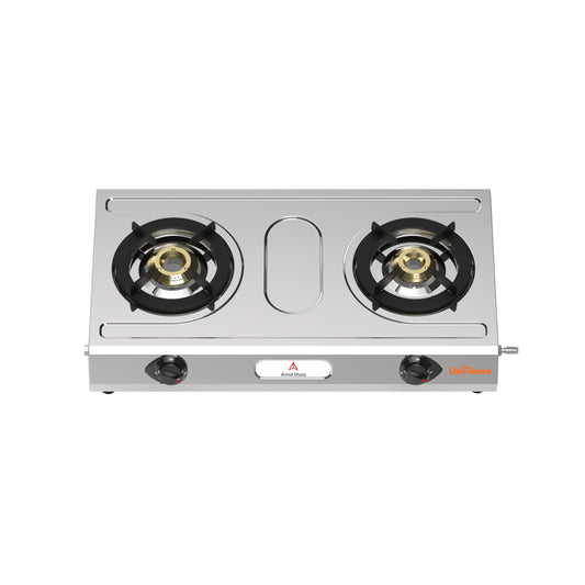 Amirthaa Uniflame 2 burner Stainless Steel Gas Stove