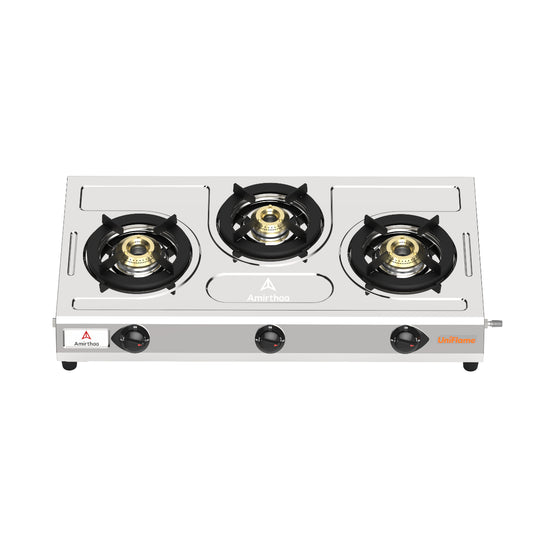 Amirthaa Uniflame 3 burner Stainless Steel Gas Stove