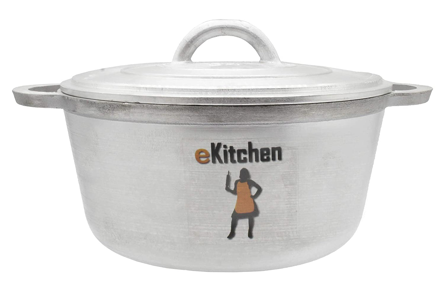 Aluminium Big Cook and Serve Dutch Oven | Cooking Pot | Briyani Pot | Casserole