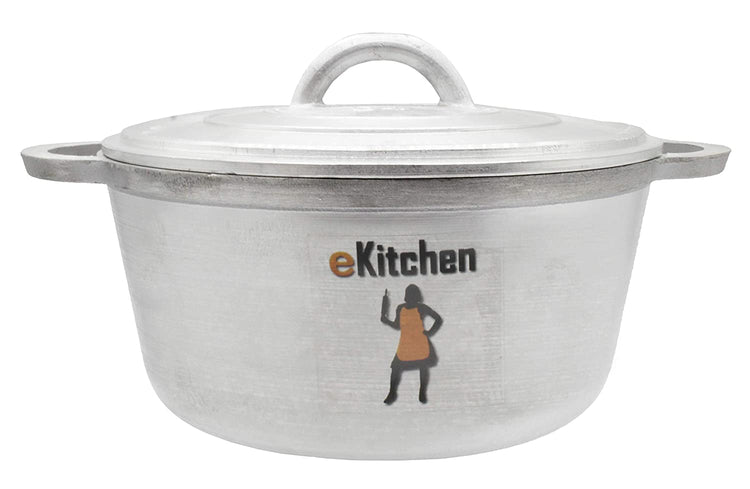 Aluminium Big Cook and Serve Dutch Oven | Cooking Pot | Briyani Pot | Casserole