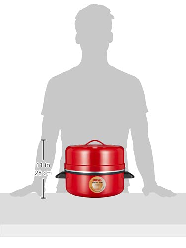 Ideal Aluminium Cookware Choodarapetti, Silver & Red