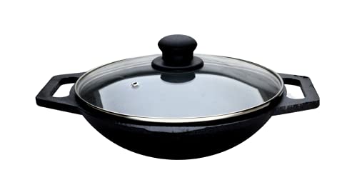 Classic Preseasoned Cast Iron Kadhai 10 inches | 26 cm