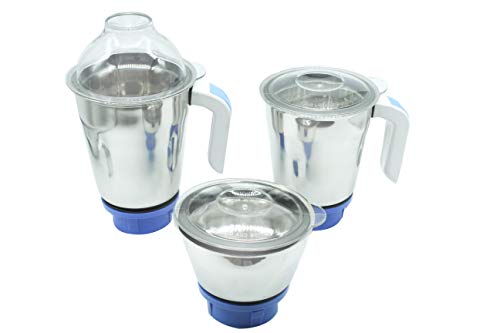Ideal Amy 750 Watts 3 Jar Mixer Grinder (White)