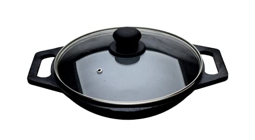 Classic Preseasoned Cast Iron Kadhai 10 inches | 26 cm