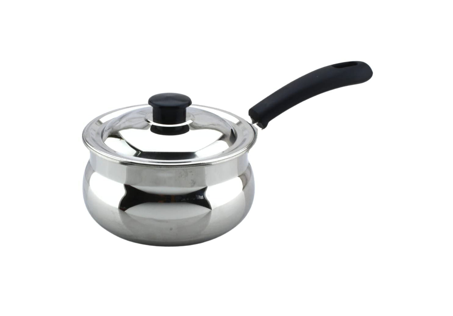 Milk Pan | Sauce Pan with Lid 1.25 Litres ( Stainless Steel )