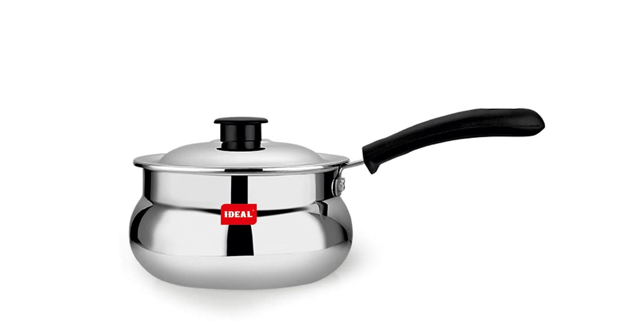 Ideal Stainless Steel Cookware Chubby Sauce Pan, Silver