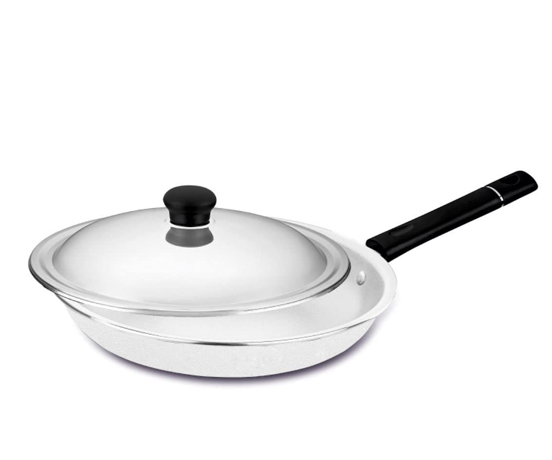 Ideal Aluminium Cookware Fry Pan, Silver