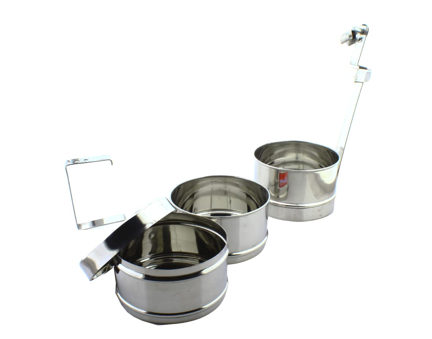 Stainless Steel 3 Tier Lunch Carrier | Tiffin Box (Size: 9x3)