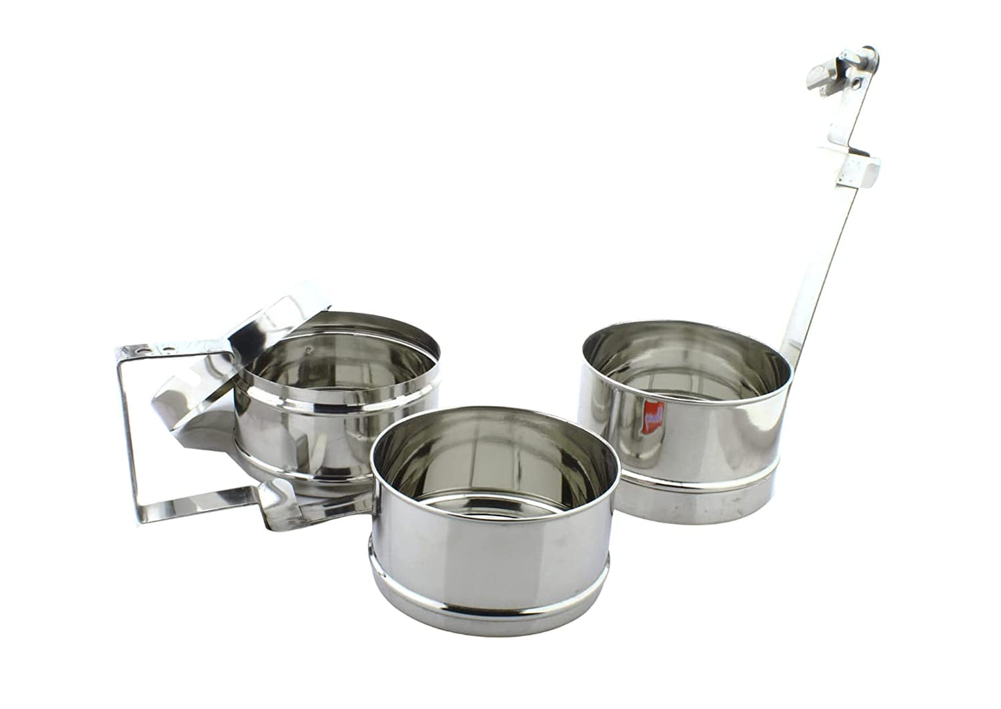 Stainless Steel 3 Tier Lunch Carrier | Tiffin Box (Size: 9x3)