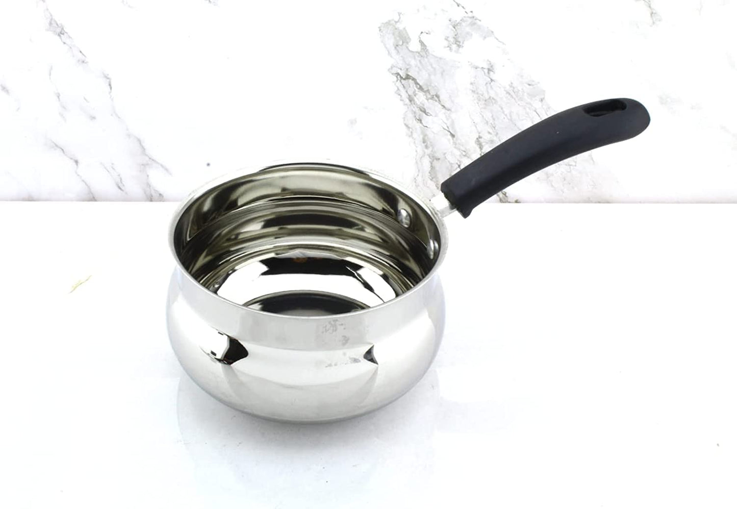 Milk Pan | Sauce Pan with Lid 1.25 Litres ( Stainless Steel )